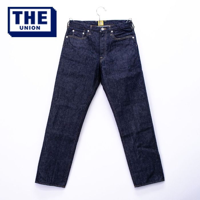 【THE UNION】REIWA COTTON YARN DENIM PANTS 34インチ USED THE TIGER PINS付き