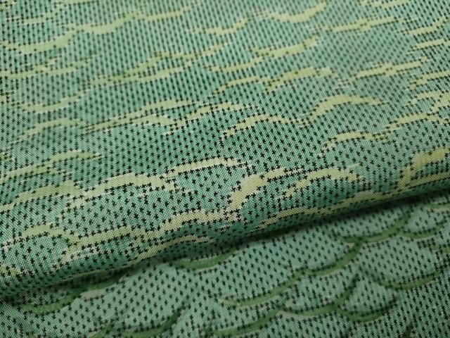 平和屋着物○本場大島紬 古代染色純泥染め 手織 カタス7マルキ 花