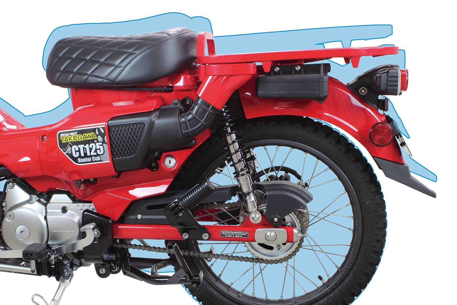 パーツ武川 TAKEGAWA ローダウンリアショックアブソーバー 40mmダウン ブラック 2本セット CT125 06-04-0164 BRIGHTFACE_UK