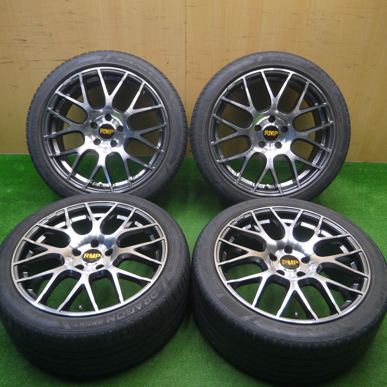 [送料無料] 4本価格アウディ 等 RMP 028F 245/40R18 ピレリ ドラゴンスポーツ TM 18インチ PCD112/5H4102204Hノ