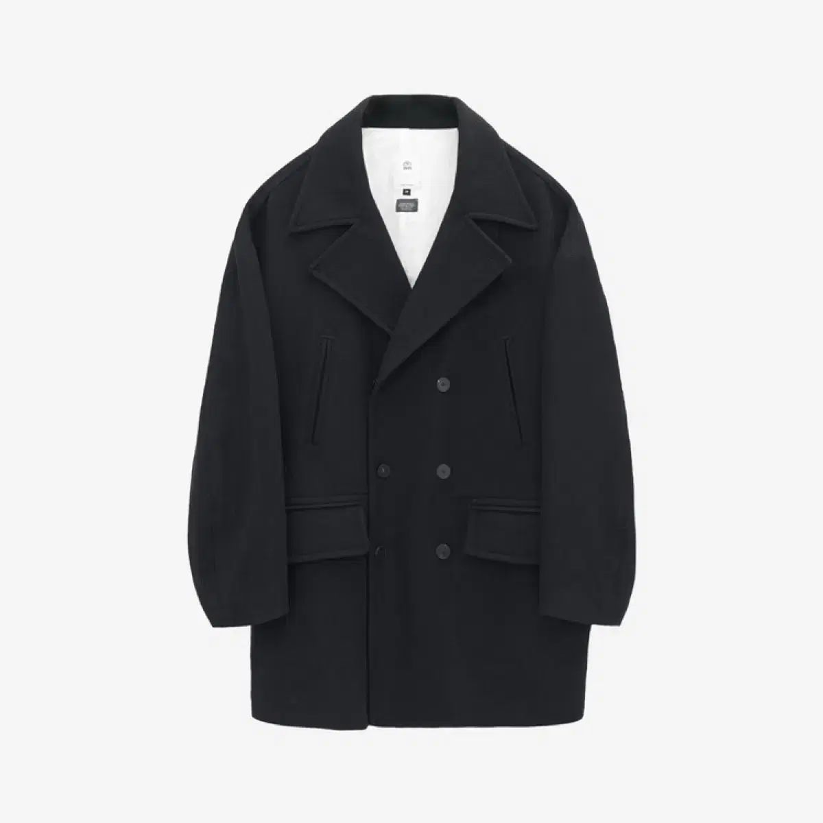 【雷市場（ポンジャン）商品韓国直送】 3 POLYTERU 24fw ウール ピーコート 黒
