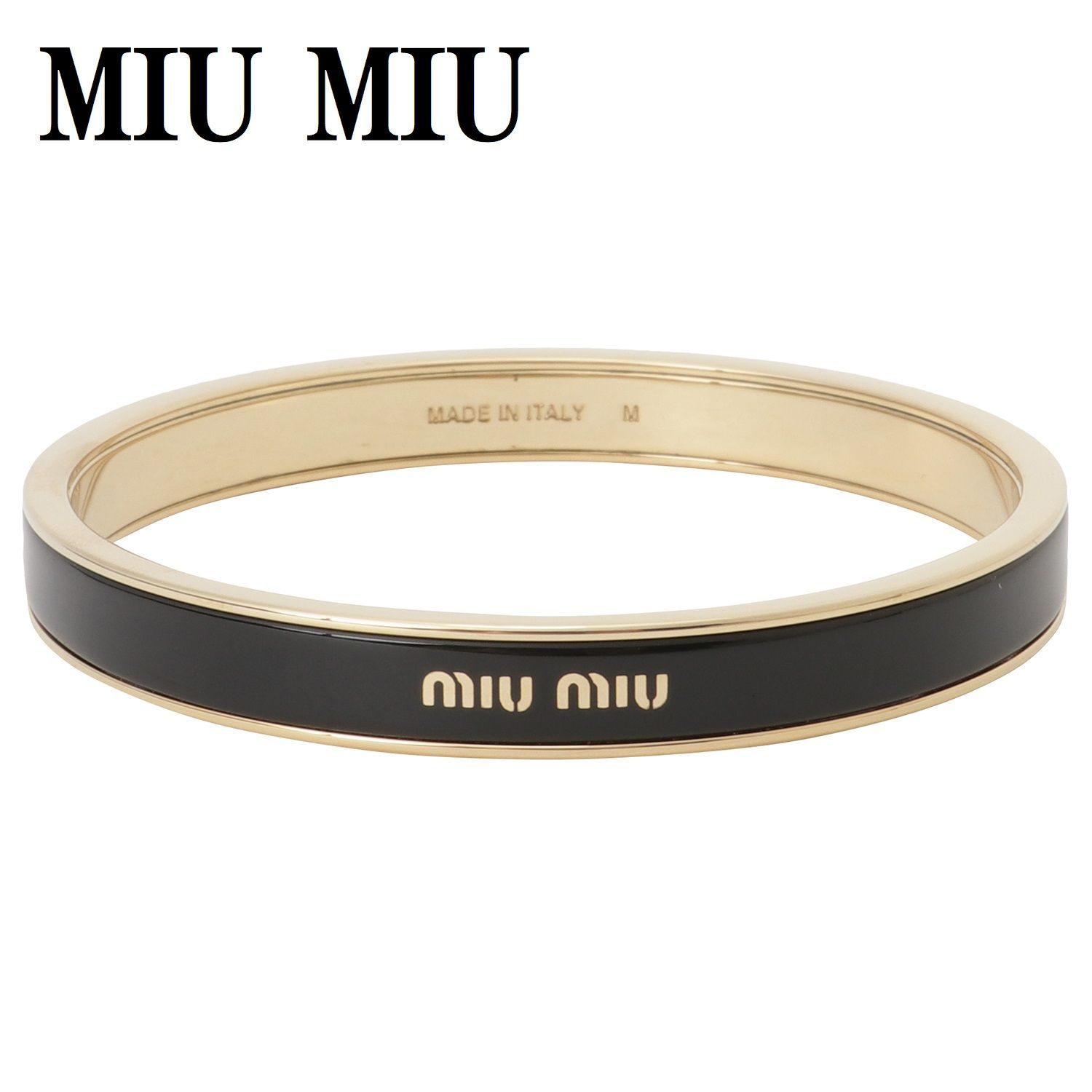 MIU MIU ミュウミュウ 5JB408 2F6T F0002 M エナメル メタル