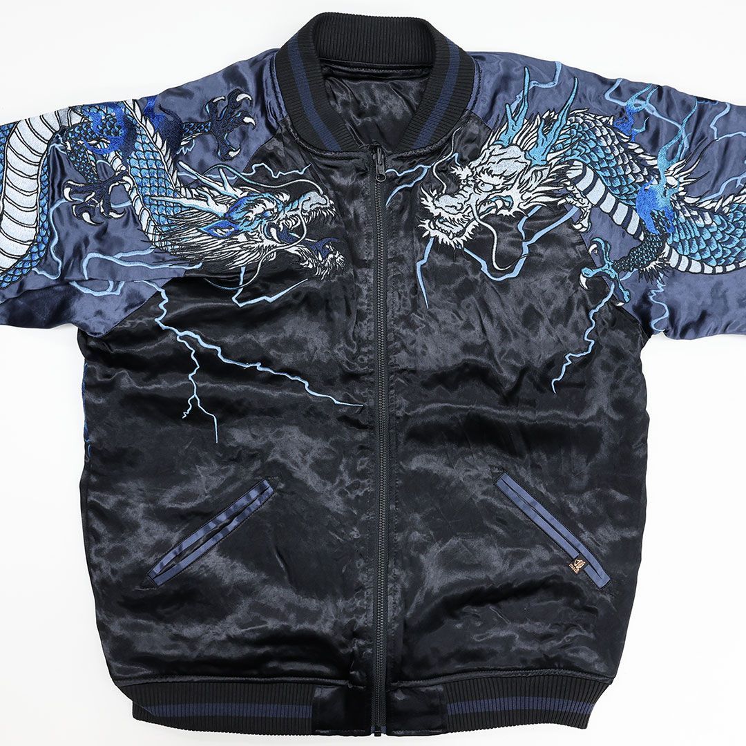 KARAKURI 2面用 日本限定 スカジャンとMA−1 レーヨン unisex 楽天市場】からくり魂 絡繰魂 粋 スカジャン 横須賀ジャンパー