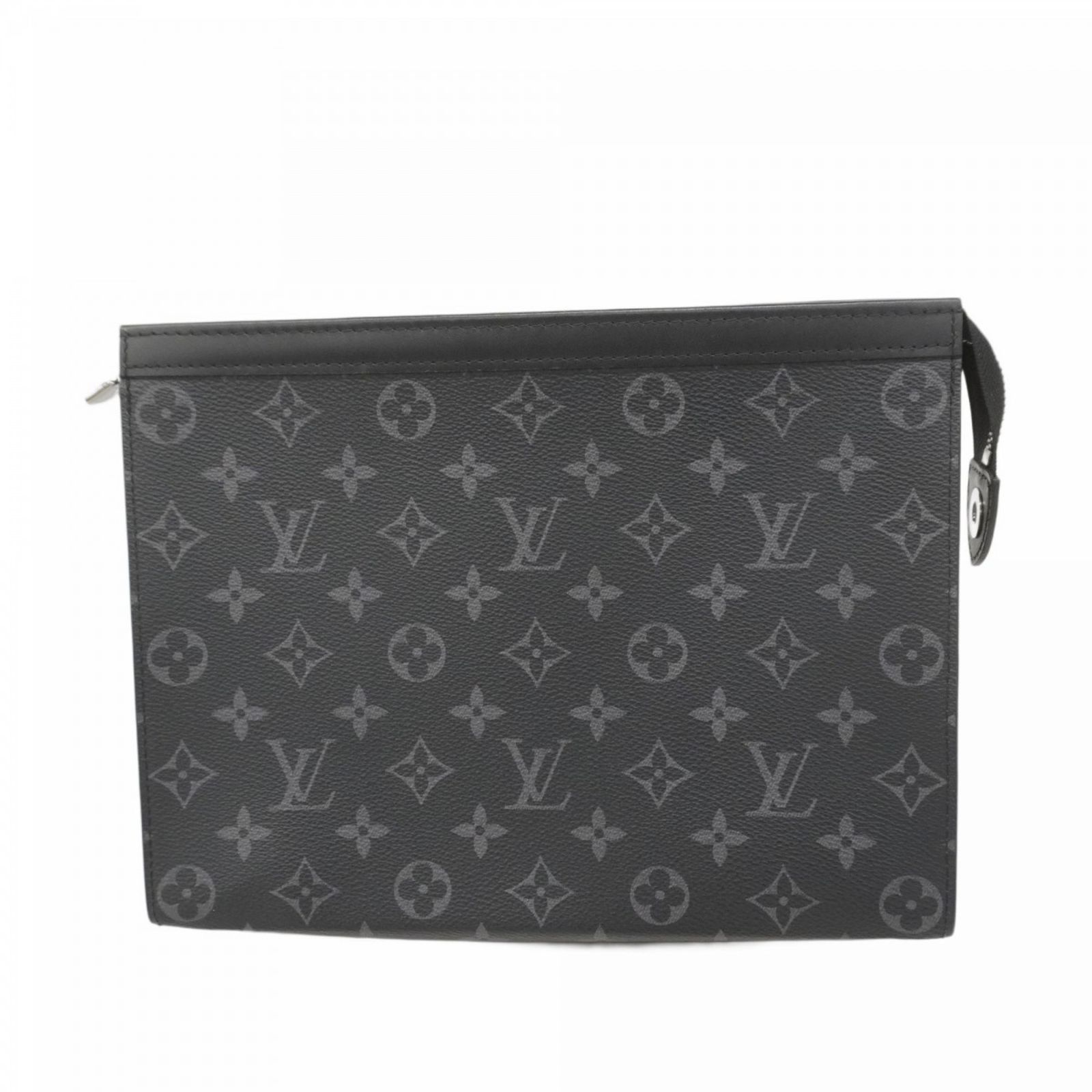 ルイ ヴィトン Louis Vuitton ルイ ヴィトン クラッチバッグ モノグラム エクリプス ポシェットヴォワヤージュMM M61692 ブラック グレーメンズ
