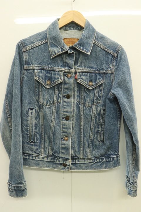 LEVIS レディースデニムジャケット Gジャン M 76581-0214 デニムジャケット LEVIS M インディゴブルー 藍 ロゴ