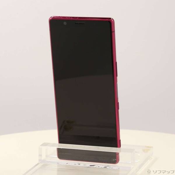 ☆美品【SONY　Xperia 5】レッド　SoftBank 中古品〕 Xperia 5 64GB レッド 901SO SoftBank【198】 - メルカリ