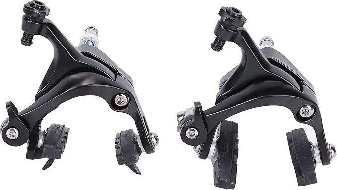【在庫処分】Hinsoo キャリパーブレーキ デュアルピボットブレーキ 自転車リムブレーキセンター マウントフロントリアキャリパー ブレーキ効率向上 長期間使用 インストール簡単