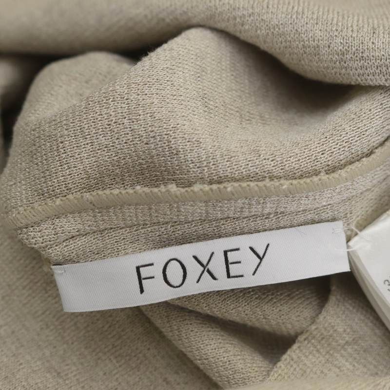 フォクシー FOXEY リネンワッフルノースリーブワンピース カットソー