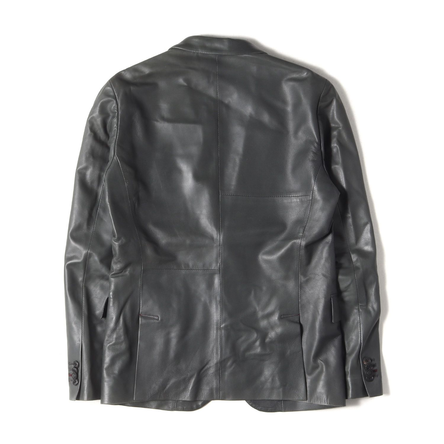 PAUL SMITH　ポールスミス　レザーテーラードジャケット ポールスミス ラムレザー 3B レザー テーラードさジャケット M