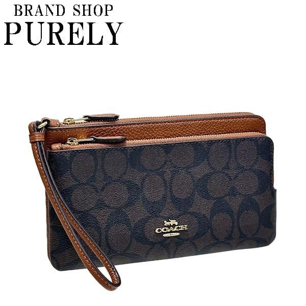 コーチ 財布 レディース COACH シグネチャー ダブル ジップ ウォレット 