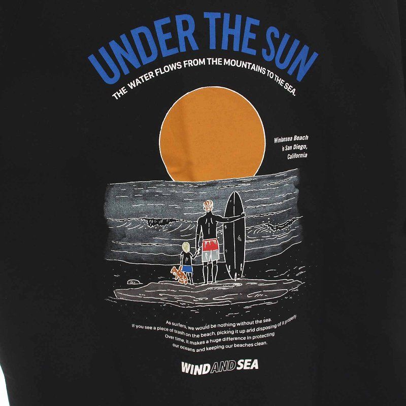 ウィンダンシー WIND AND SEA ナンガ NANGA 22SS WDS UNDER THE SUN Tee Tシャツ カットソー クルーネック  半袖 プリント M 黒 ブラック /YM - メルカリ