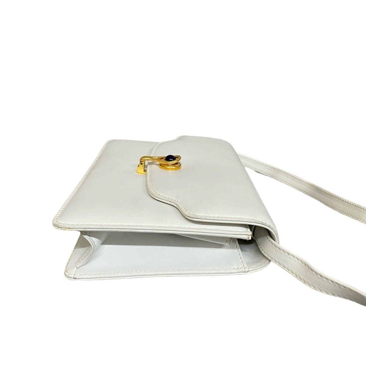 極 美品 オールドグッチ タイガーアイ レザー ショルダーバッグ