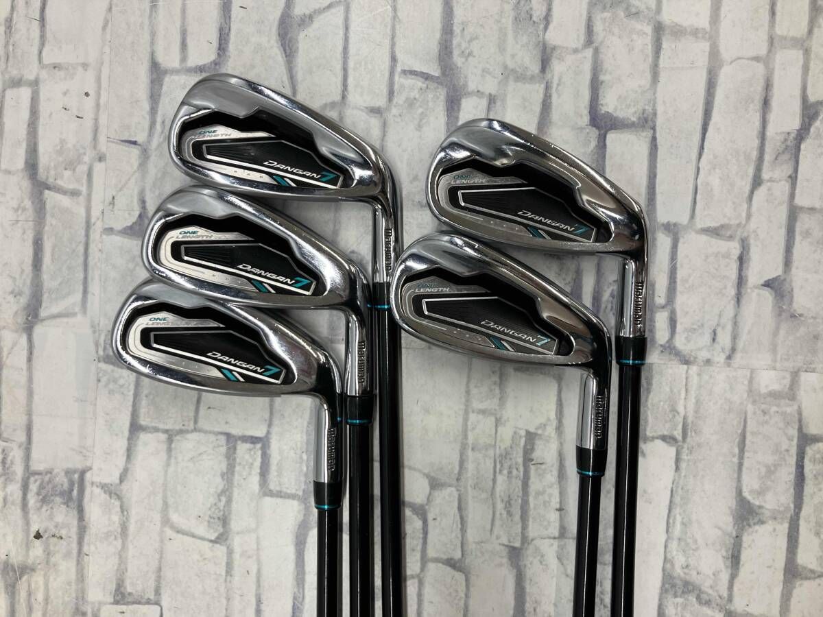 アイアン 5本 セット maruman DANGAN7 ワンレングス 6 7 8 9 P FLEX S LIGHT WEIGHT CARBON SHAFT マルマン ダンガン7 9番浮き有