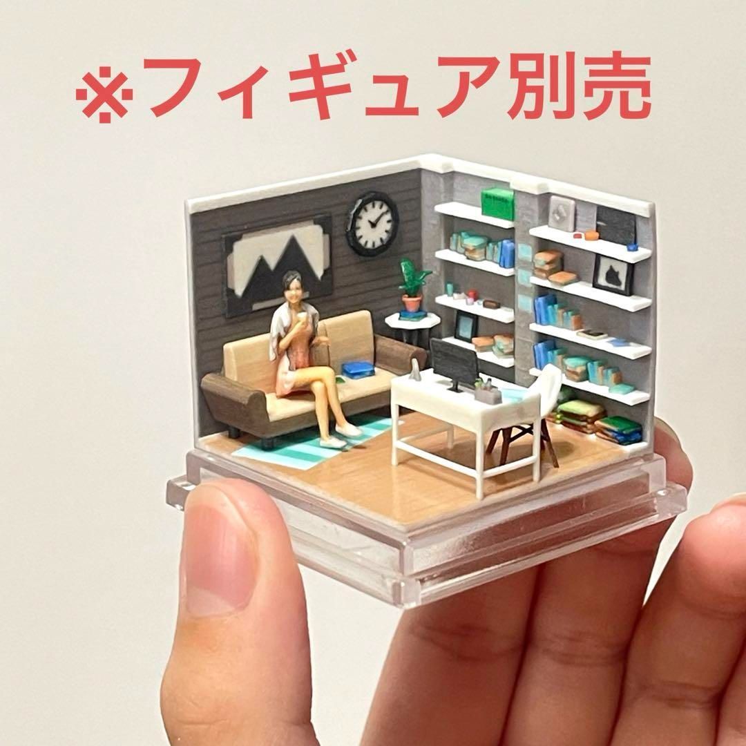 ミニチュア ドールハウス 住宅模型 1/80 1/64 フィギュアに ジオラマ