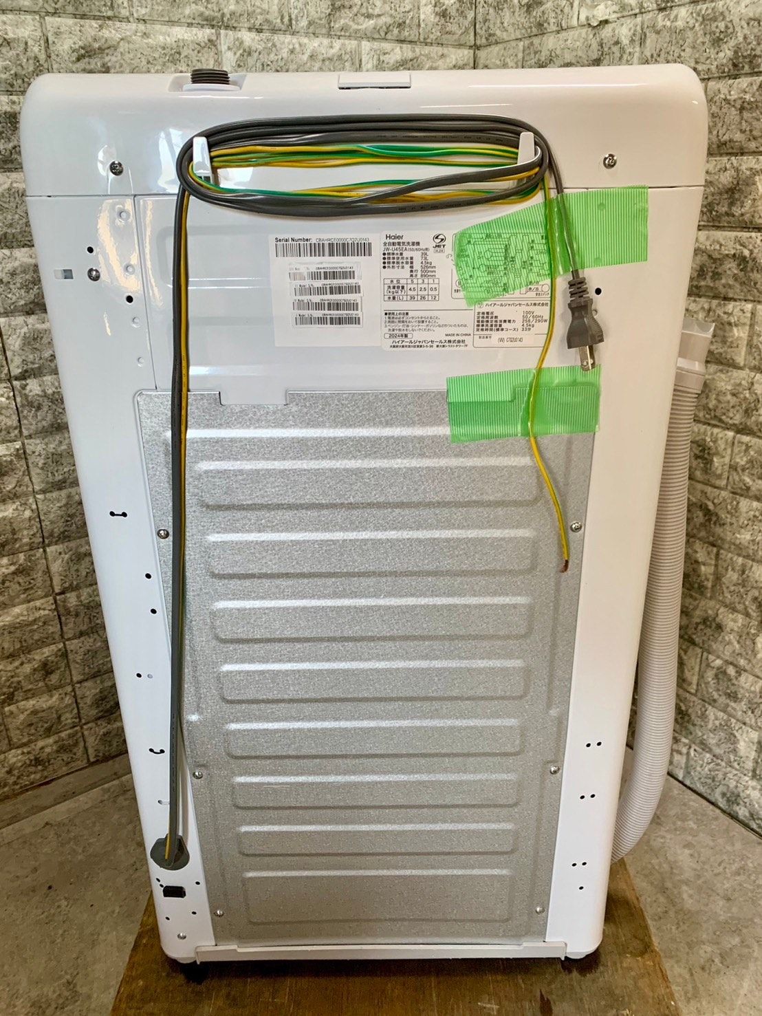 大阪送料無料★3か月保障付き★洗濯機★2024年★JW-U45EA★IS-949 Haier ☆在庫僅少☆北海道・九州エリア限定☆ハイアール4.5kg 全