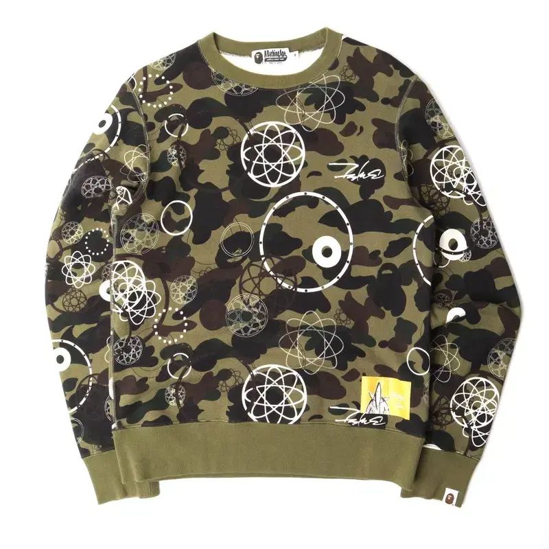 A BATHING APE スウェットシャツ　カモフラ　正規品 A BATHING APE(アベイシングエイプ) x フーツラ グラフィティ 緑