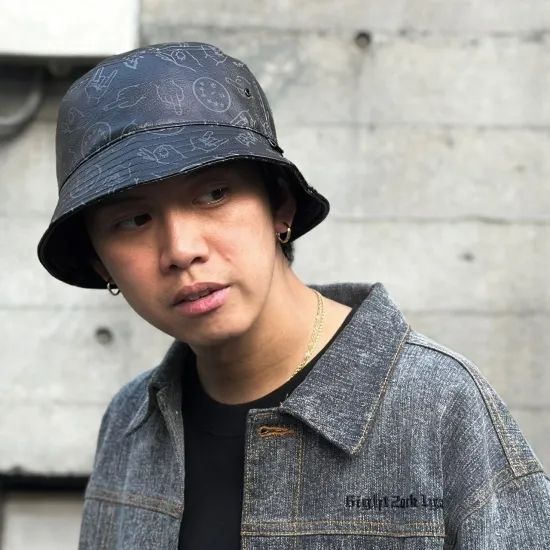 LEFLAH シンセティックレザーハット (BLACK) HAT 帽子