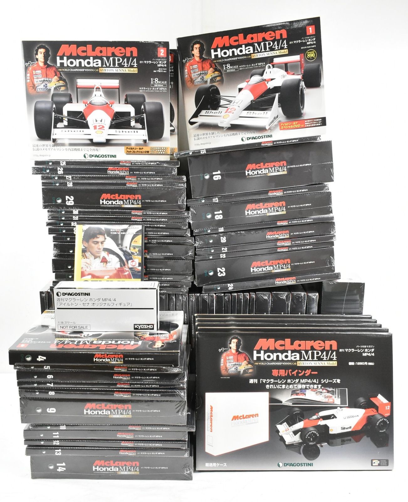 デアゴスティーニ マクラーレン ホンダ MP4/4 1巻～70巻(途中組立済み) フィギュア付き 模型 ホビー IT5ALTQEAG3W-YR-A75-byebye デアゴスティーニ マクラーレン ホンダ MP4/4をつくる 1-70巻