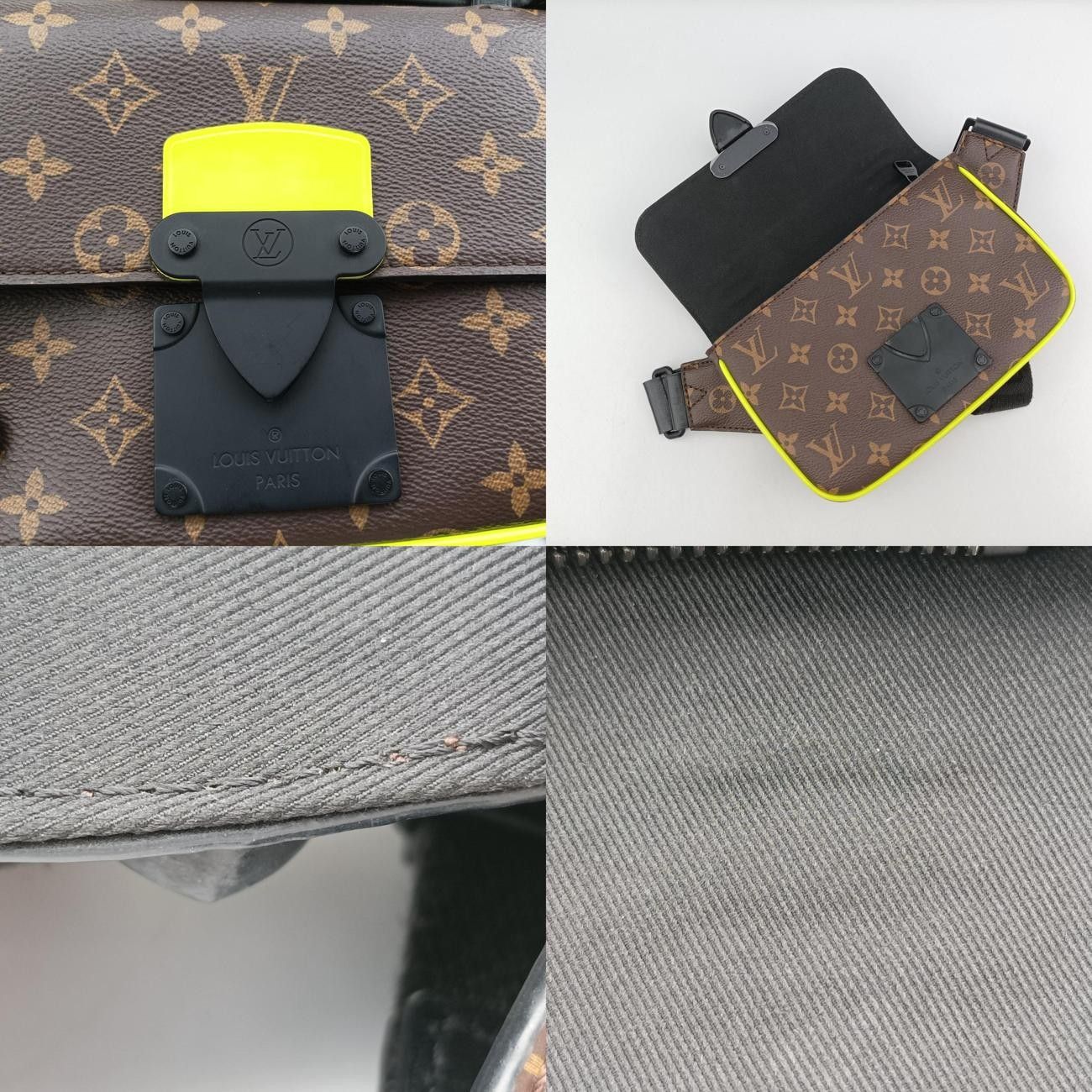 VuittonSロックモノグラム|ブラウン系×ネオンイエローモノグラムキャンバスM45864ICチップ