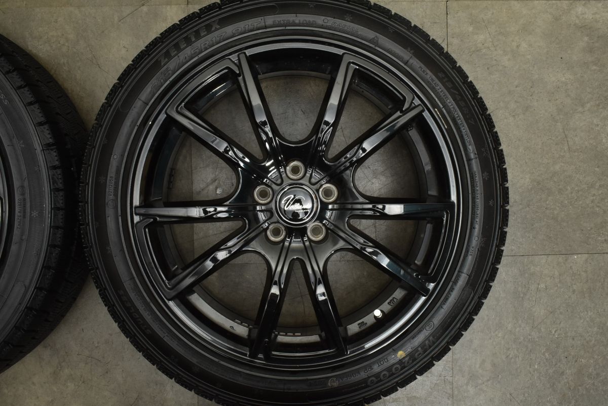 バリ溝 ヴェルザンディ 17in 7J 48 PCD100 ZEETEX WP2000 215 45R17 プリウス カローラスポーツ 86 BRZ インプレッサ レガシィ TRITUETUBI_COM