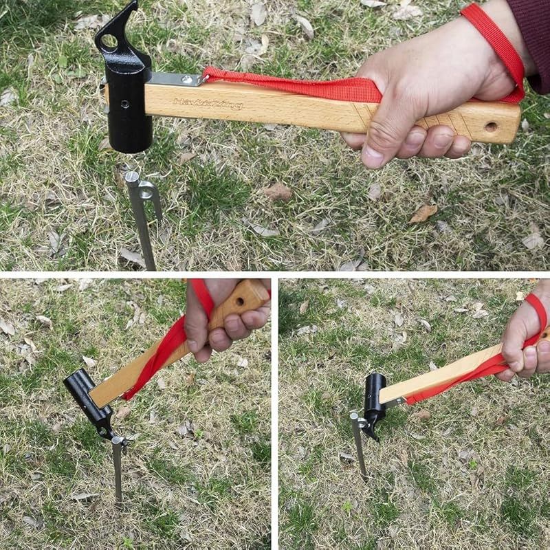 アウトドア Hawk Zing キャンプ用ペグハンマーテント ハンマーペグ打ち