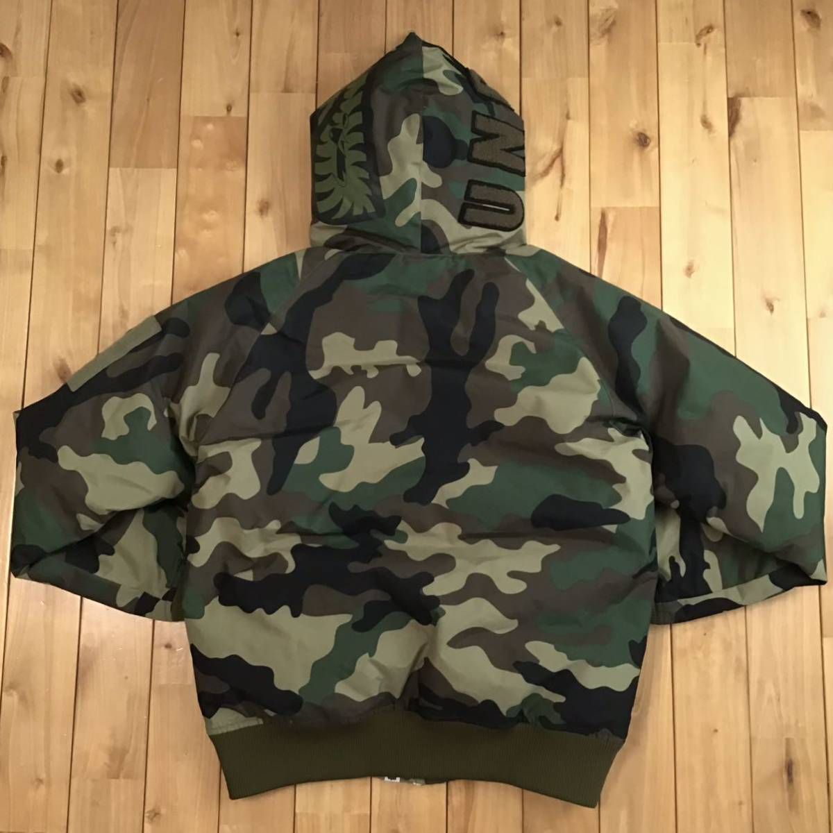 ☆XL☆ Undefeated × BAPE SHARK HOODIE DOWN jacket a bathing ape ...