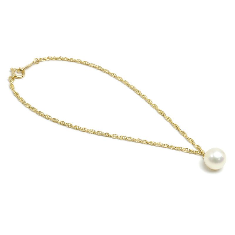 MIKIMOTO K18 WG パールブレスレット ミキモト MIKIMOTO パールブレスレット K18WG・パール約7.6mm