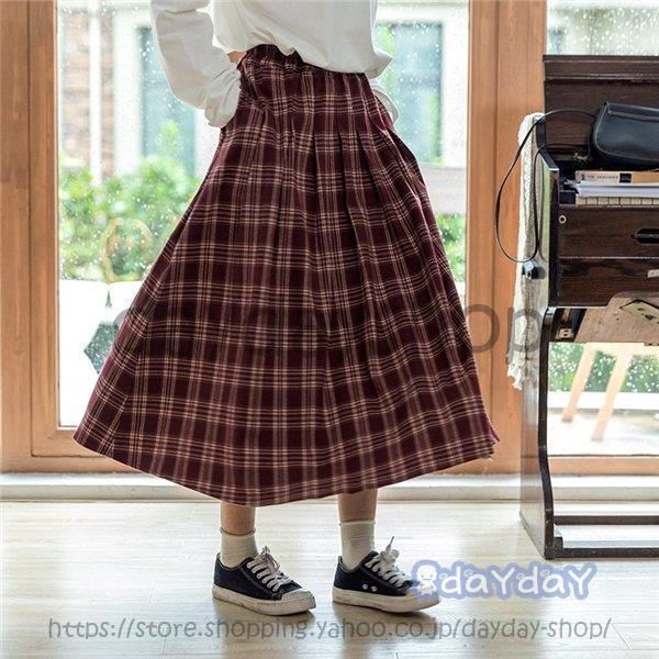 チェック スカート