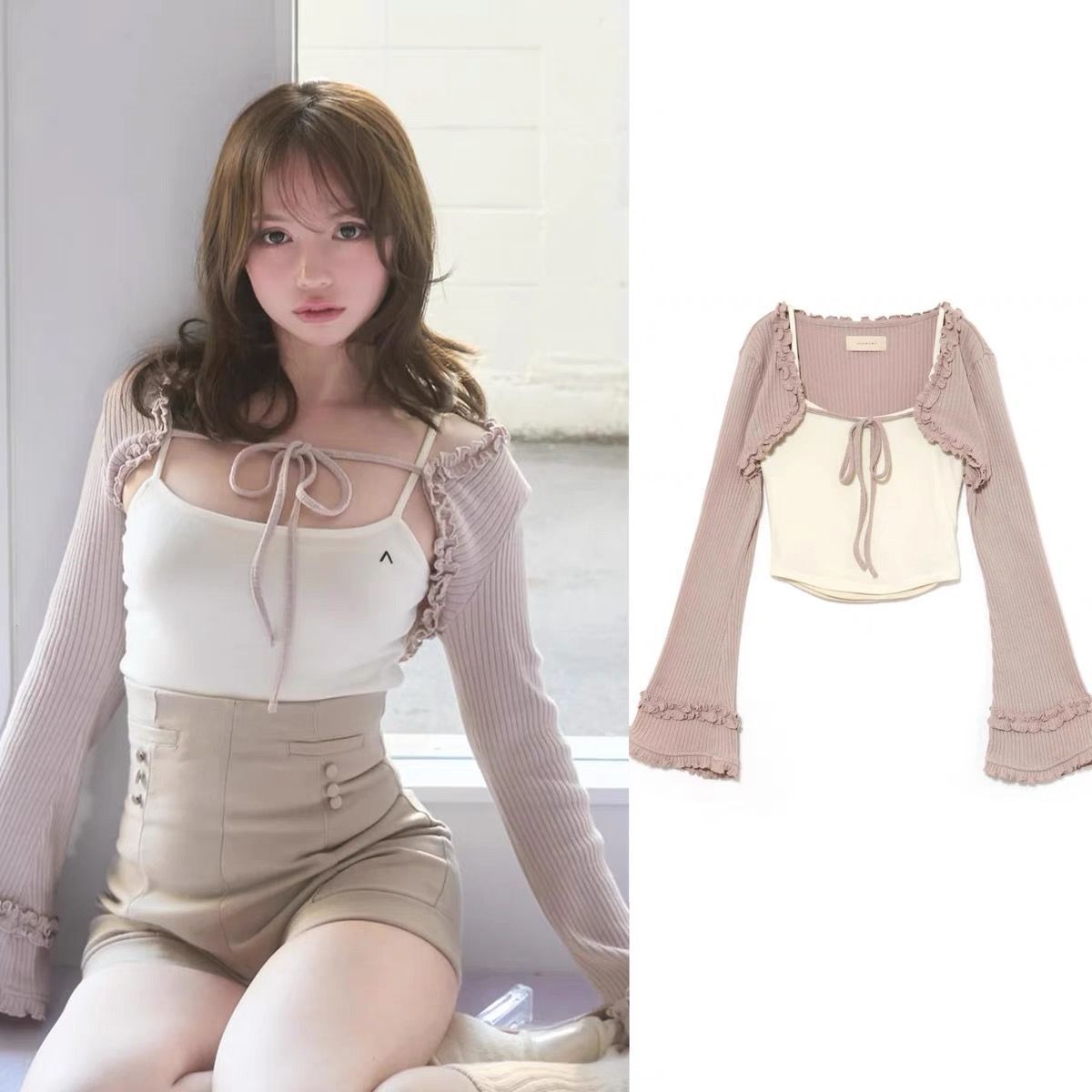 Andmary Chui set tops pink アンドマリー