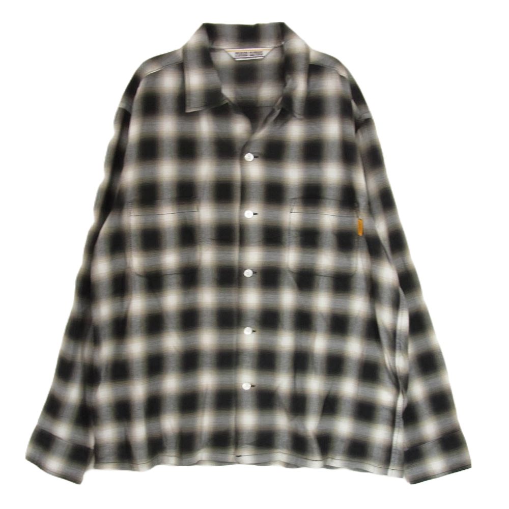 STANDARD CALIFORNIA スタンダードカリフォルニア Ombre Check Shirt オンブレ チェック シャツ ブラック系 M【極上美品】【中古】