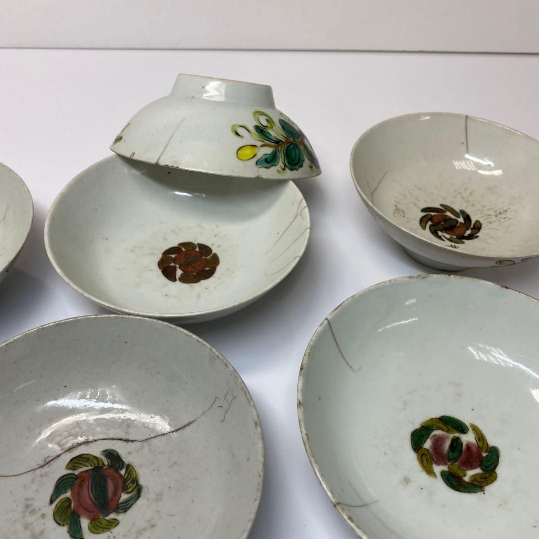 中国民国時代　粉彩鉢　6客　タサチ　東さ6-0529① 中国民国時代 粉彩鉢 6客 タサチ 東さ6-0529① - メルカリ