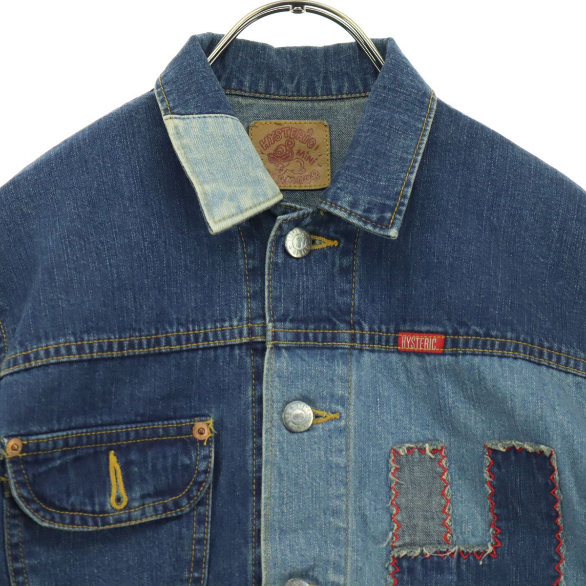 HYSTERIC GLAMOUR ヒステリックグラマー 長袖 パッチワーク デニム 