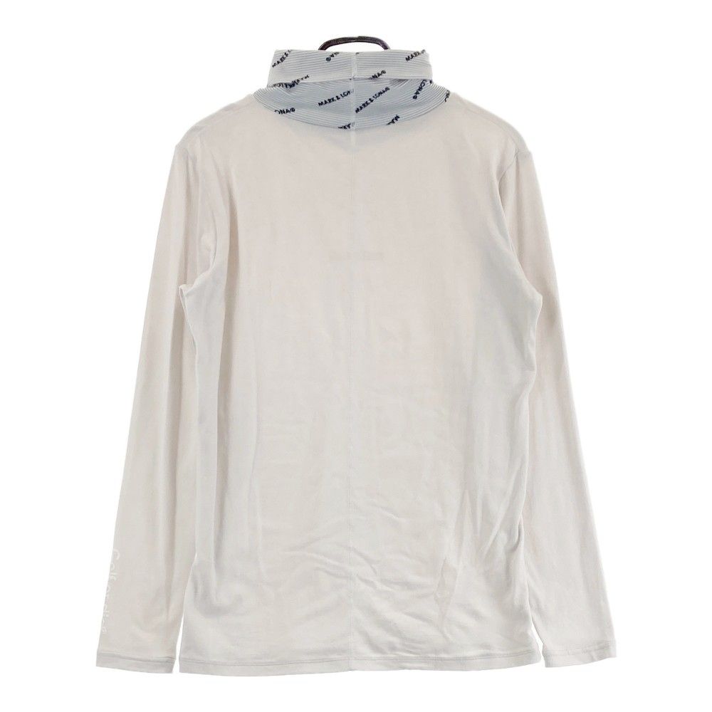 サイズ：48 MARK&LONA マークアンドロナ  タートルネック 長袖Tシャツ ボーダー柄 グレー系 [240101462961] ゴルフウェア メンズ ストスト サイズ：48 MARK&LONA マークアンドロナ タートルネック 長袖T