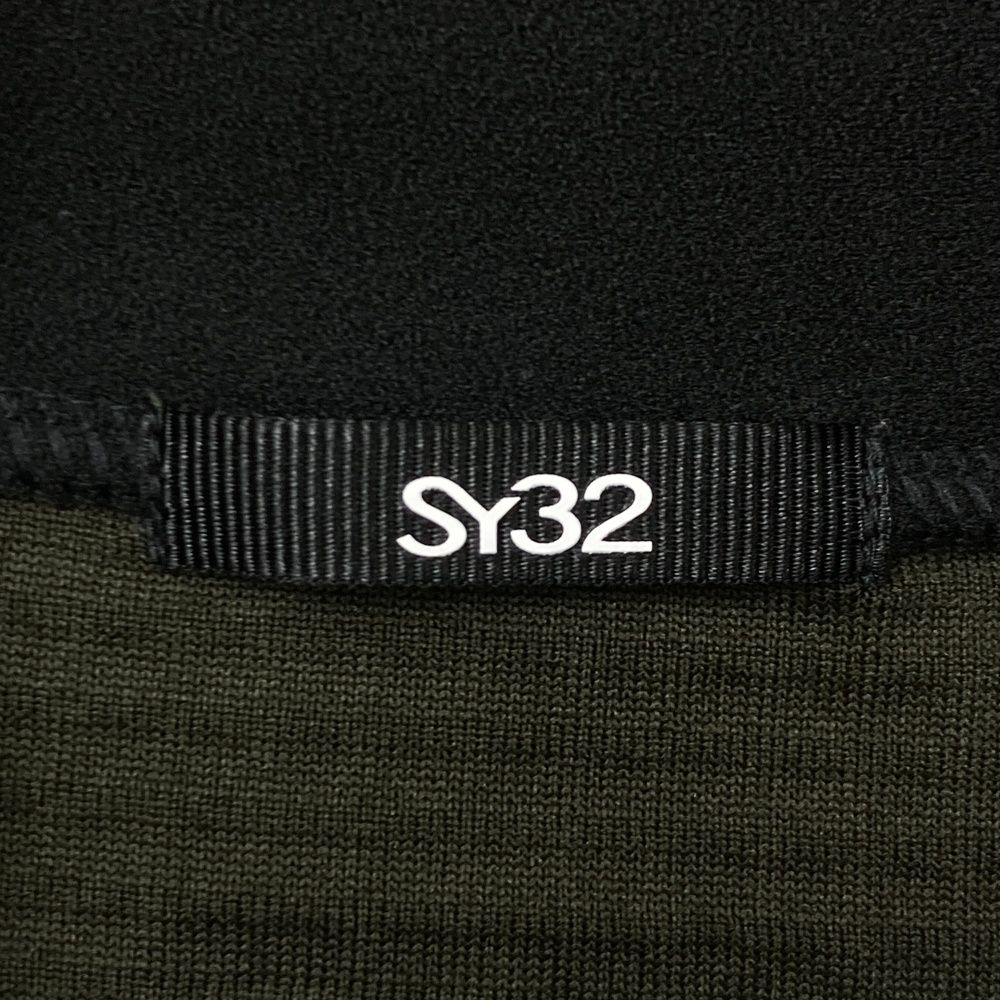 サイズ：L SY32 BY SWEET YEARS GOLF エスワイサーティトゥ 2023年モデル 起毛 タートルネック 長袖トレーナー  カーキ系 [240101471052] ゴルフウェア メンズ ストスト SY32 BY SWEET YEARS GOLF エスワイサーティトゥ 2023年モデル