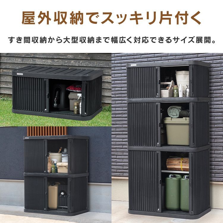 公式 物置 屋外 小型 幅90 高さ175 積み重ね 3段 耐荷重100kg サビにくい 鍵 取付可 庭 ガーデン ストッカー 収納 アイリスオーヤマ ML-1850PP * USTAUSTRALIA_COM_AU