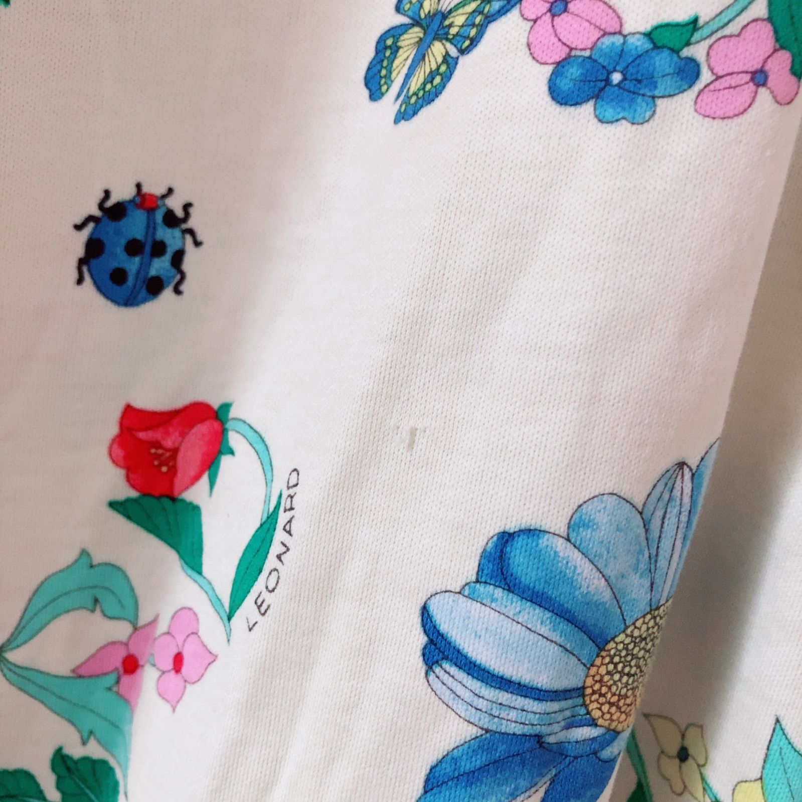 RE189 LEONARD SPORT レオナールスポーツ 長袖ポロシャツ フラワー