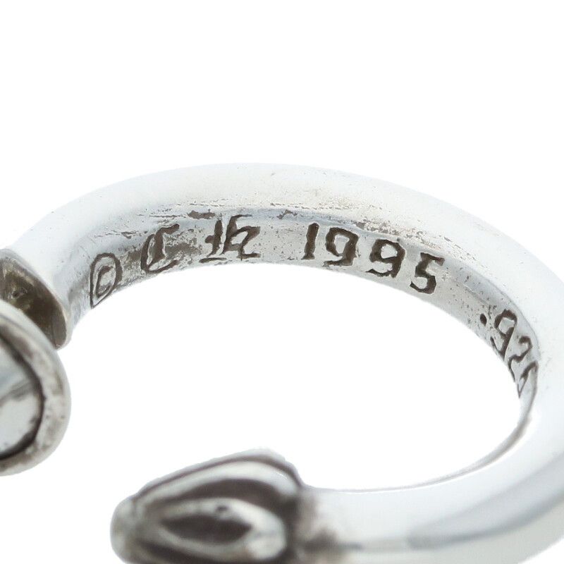 クロムハーツ⭐︎シルバーフープーピアス クロムハーツ HOOP PLAIN/プレーンフープ シルバーピアス メンズ