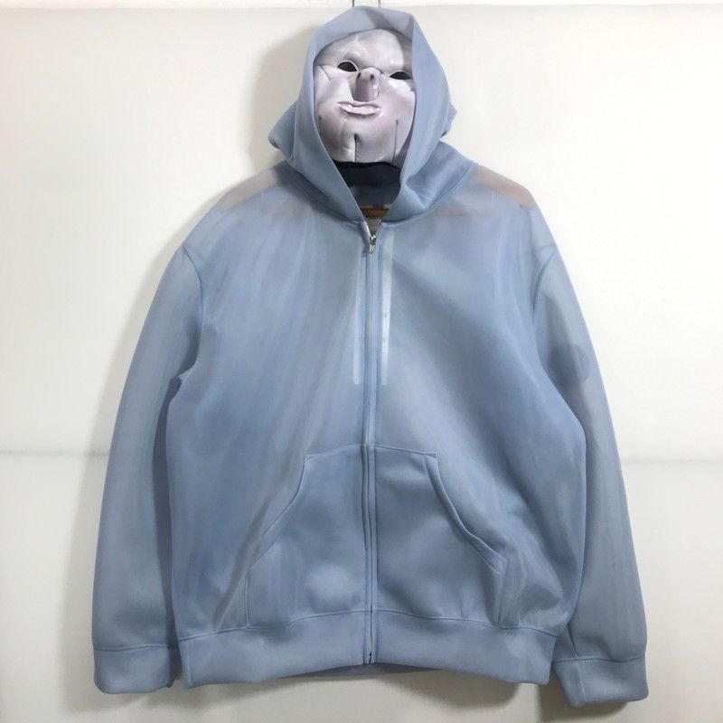 DOUBLET ダブレット 24SS25CS305 TRANSPARENT ANDROID TRIM HOODIE アンドロイド マスク ジップアップ パーカー ジャケット 古着 140-250603-mh-02-fuz