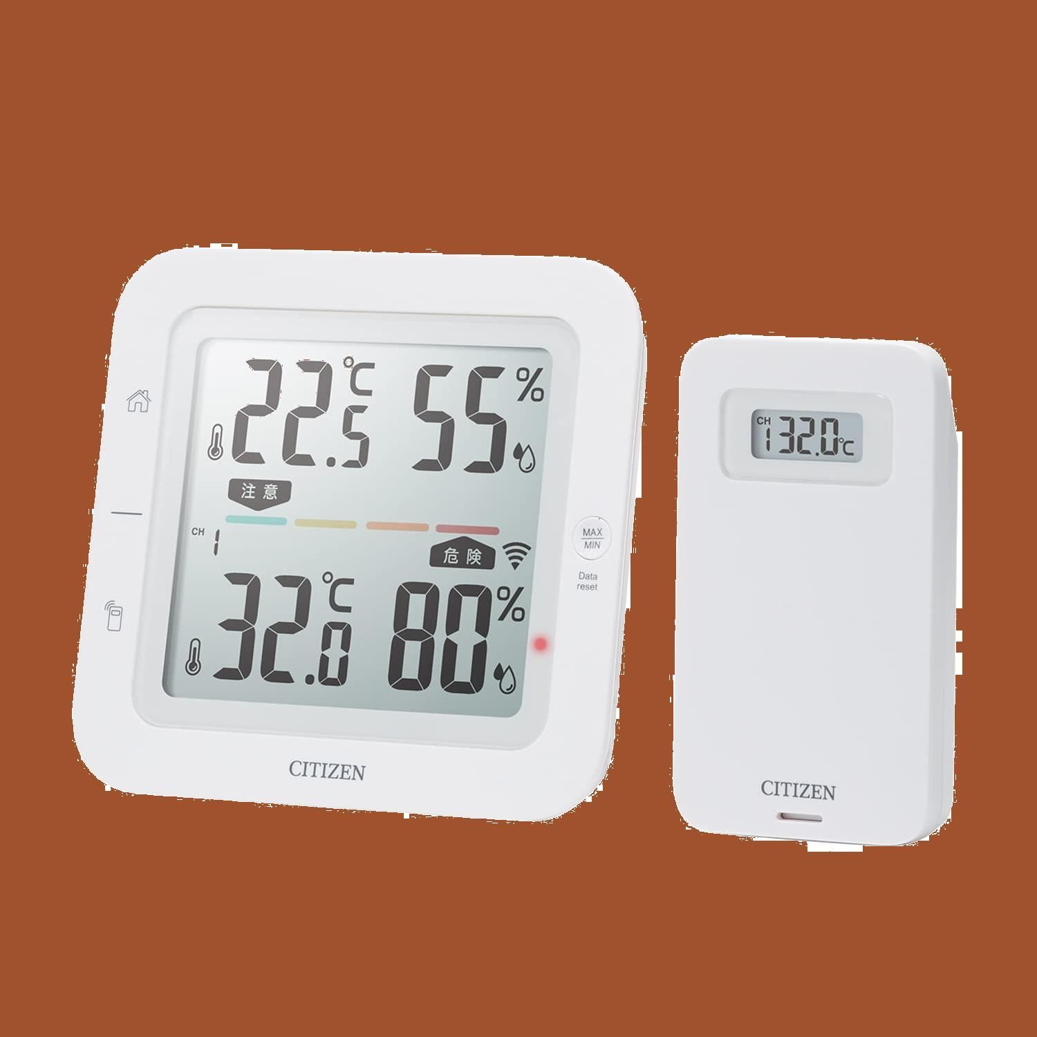 シチズン コードレス温湿度計 THM527 マルチチャンネルタイオウ - 温度