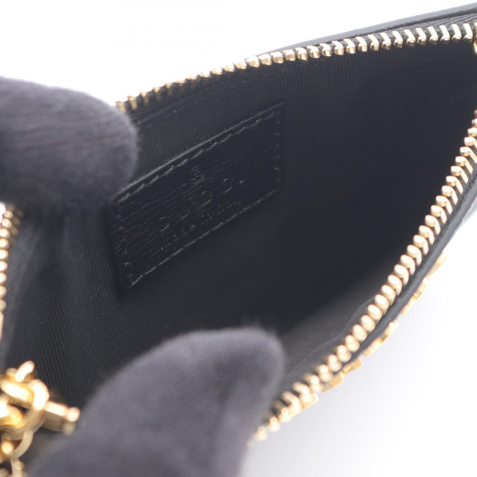 グッチ GUCCI コインケース スクリプト 7901020OP0N1000 ブラック  