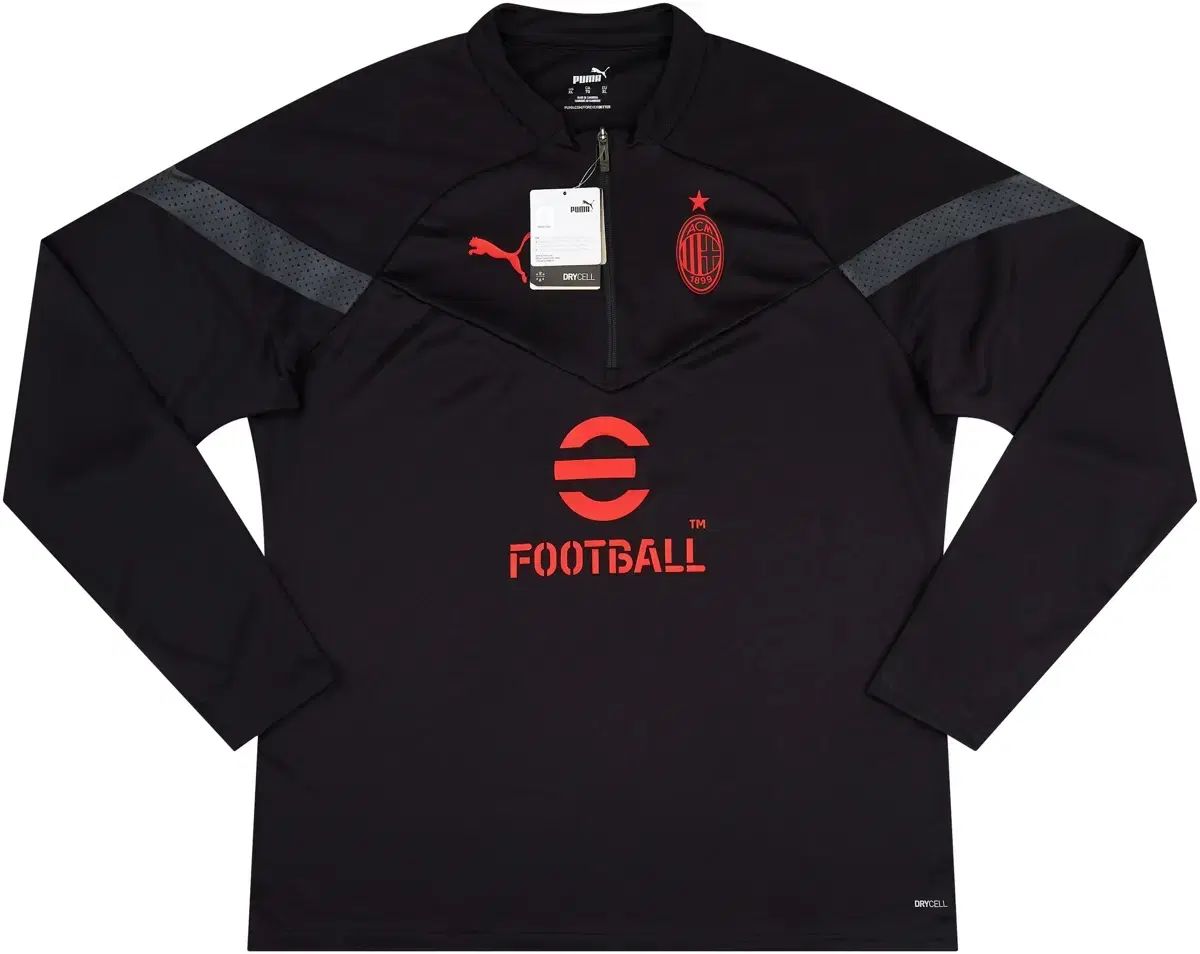 未開封) 22-23 ディスカウント ACミラン 1/4トレーナー ジップアップ