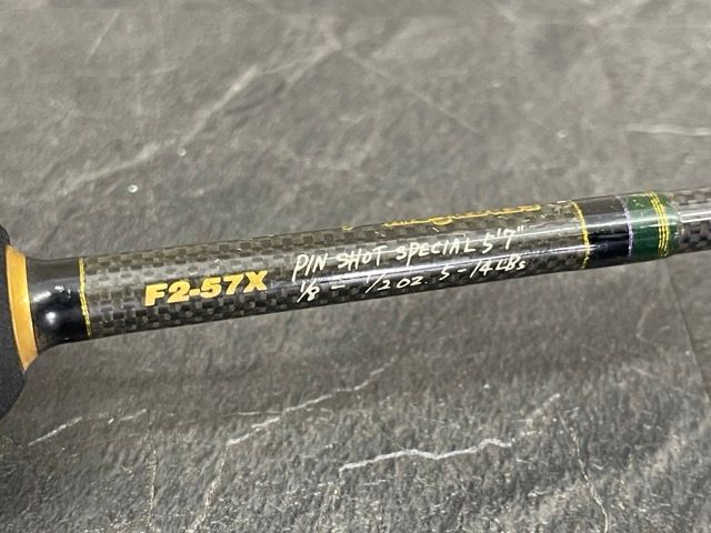 バスロッド【中古】Megabass メガバス DESTROYER F2-57X デストロイヤー PIN SHOT SPECIAL 5.7 ベイトロッド  釣竿 バスフィッシング/69343