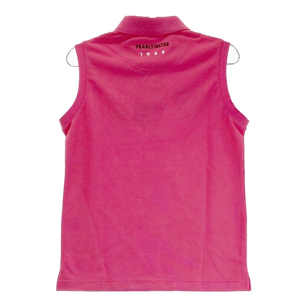 サイズ 1 PEARLY GATES パーリーゲイツ 055-0260700 ノースリーブポロシャツ ピンク系 240101475395 ゴルフウェア レディース ストスト