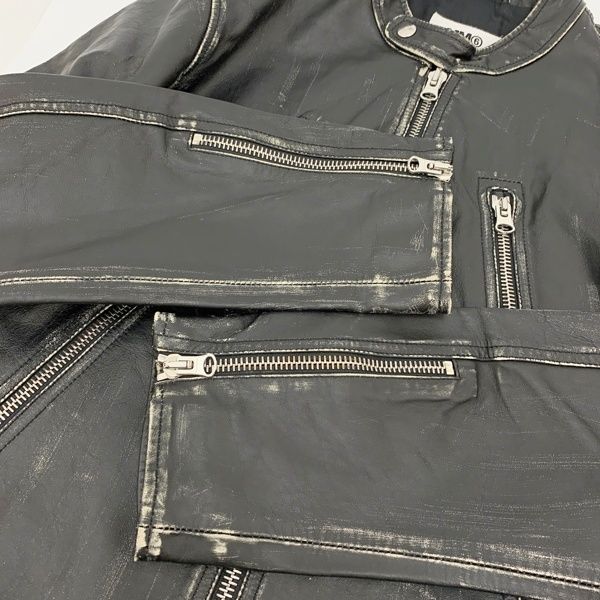 MM6 エムエムシックス メゾンマルジェラ 八の字 シングル レザー