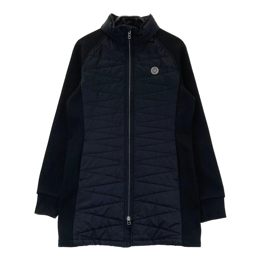サイズ M ST ANDREWS セントアンドリュース フード付 蓄熱 中綿 ジップワンピース ブラック系 240101499915 ゴルフウェア レディース ストスト
