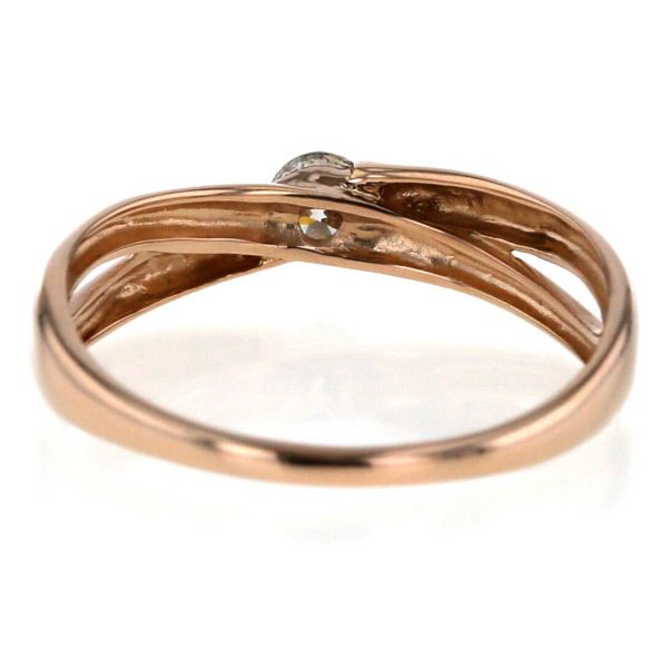 K18PG ピンクゴールド リング ダイヤモンド 0.20ct 一粒石