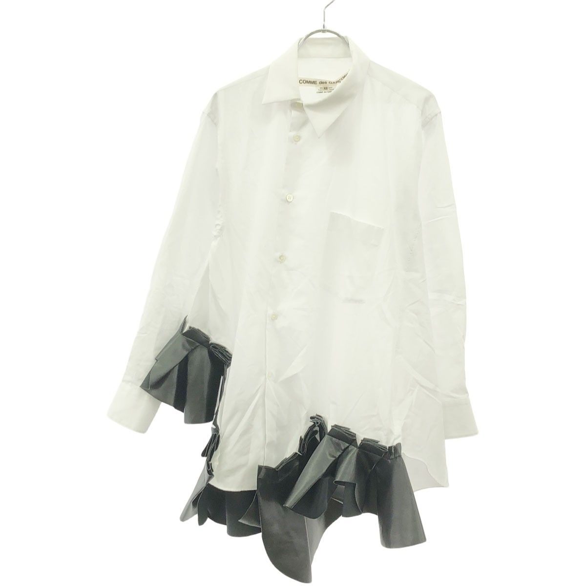 COMME des GARCONS コムデギャルソン 24AW フェイクレザーフリル 
