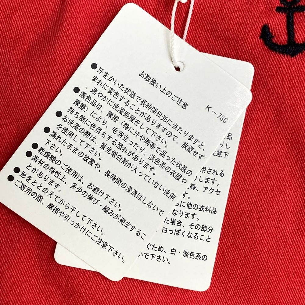 サイズ：3 JACK BUNNY ジャックバニー ストレッチパンツ 刺繍 レッド系