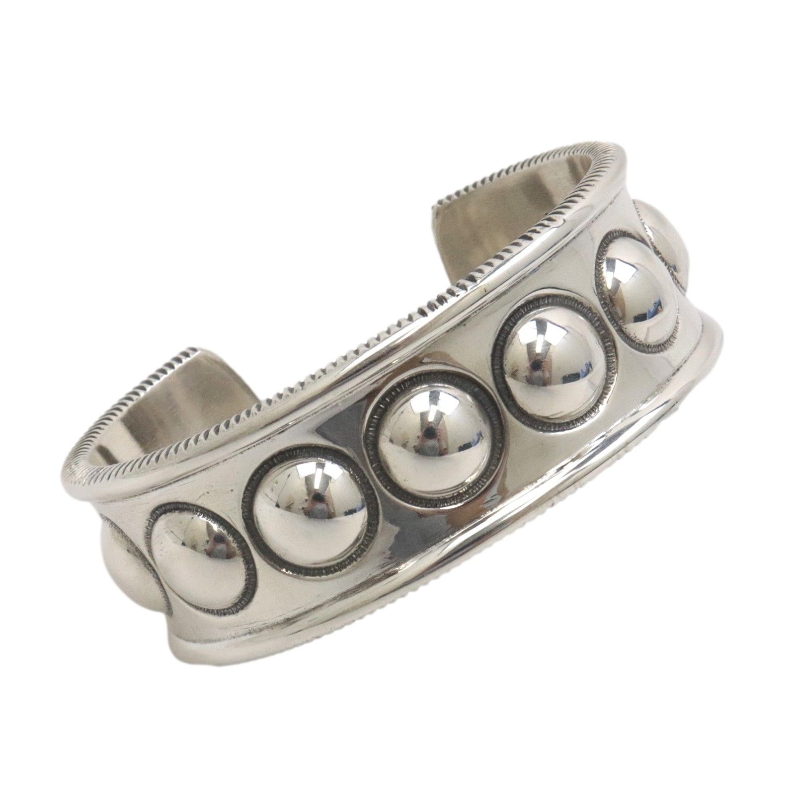 美品 コディサンダーソン 9スモールムーン バングル メンズ シルバー