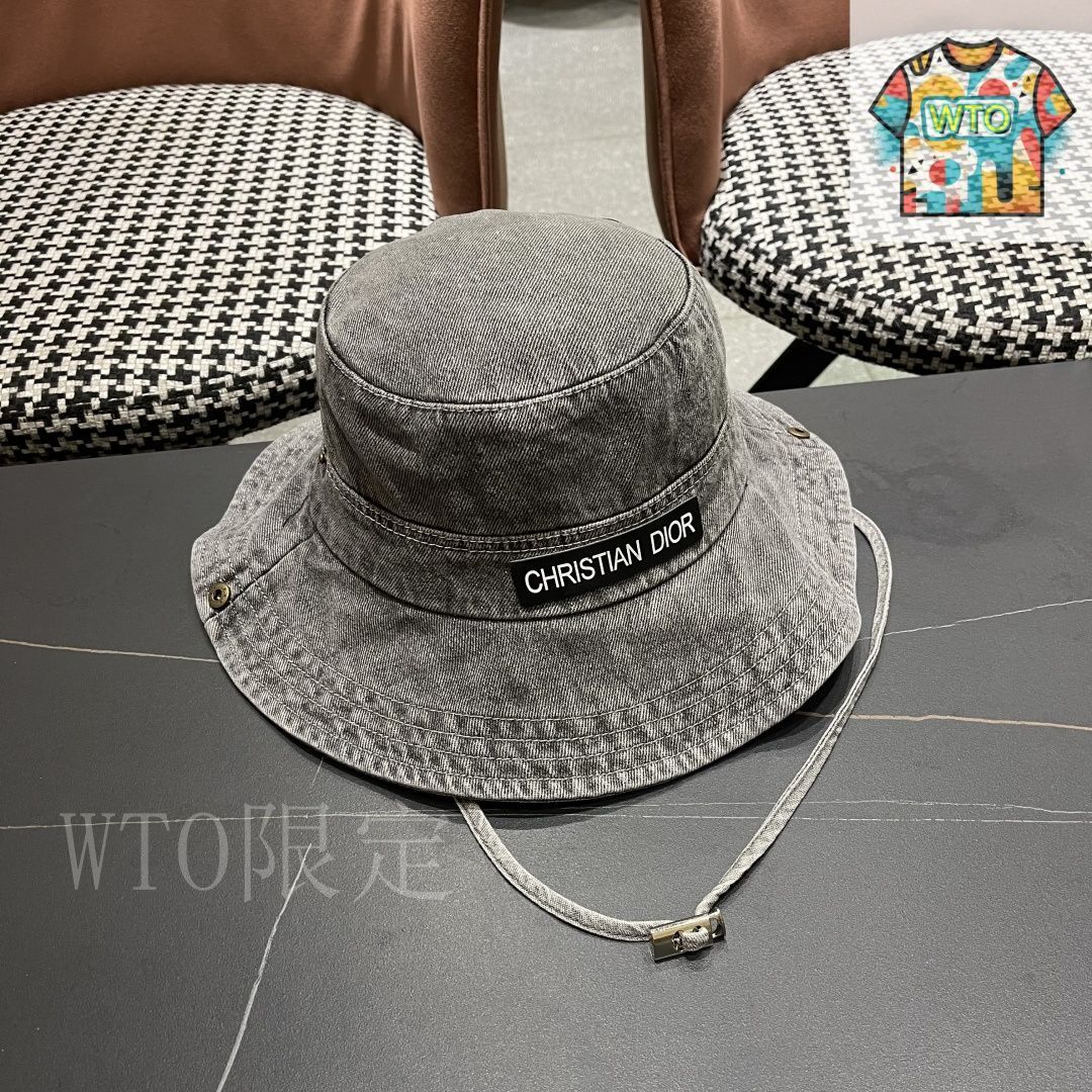 Diorバケットハット 今日WTO】Dior シンプル デニム バケットハット-VQ39 - メルカリ